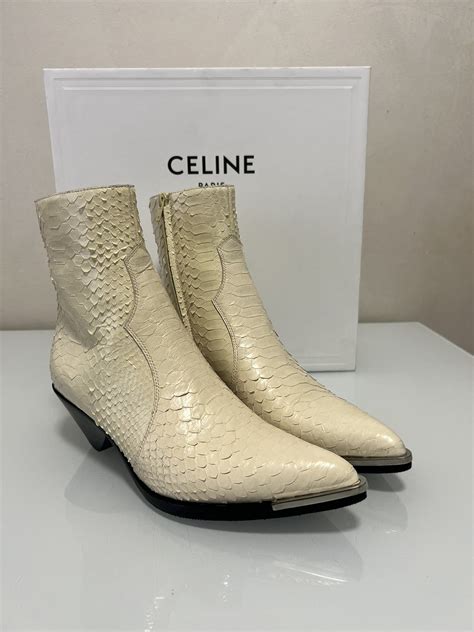 celine python boots|Celine.